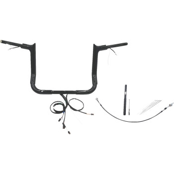 Fat Baggers, Inc. - Fat Baggers, Inc. 1-1/2in. Plug and Play EZ Install Pointed Top Handlebar Kit - Black - 812012-B