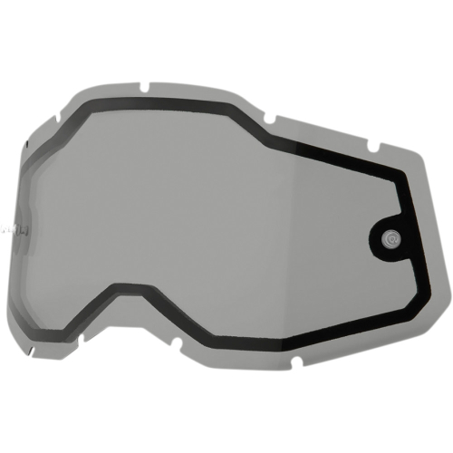 100% - 100% Replacement Dual Lens for Racecraft 2/Accuri 2/Stratus 2 Goggles - Smoke - 51008-502-01