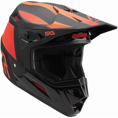 Answer - Answer A22 AR3 Phantom Helmet - 446295 - Black/Red - X-Small