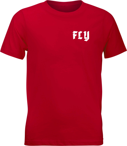 Fly Racing - Fly Racing Moto Mind Youth T-Shirt - 352-0432YM - Red - Medium
