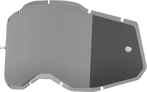 100% - 100% Replacement Injected Lenses for Adult Racecraft 2/Accuri 2/Stratus 2 Goggles - Silver Mirror - 51008-352-01