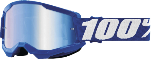100% - 100% Strata 2 Goggles - 50421-250-02 - Blue / Blue Mirror Lens - OSFA
