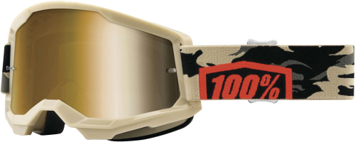 100% - 100% Strata 2 Kombat Goggles - 50421-253-10 - Kombat / True Gold Lens - OSFA