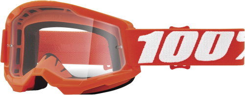 100% - 100% Strata 2 Goggles - 50421-101-05 - Orange / Clear Lens - OSFA