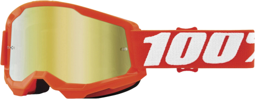 100% - 100% Strata 2 Goggles - 50421-259-05 - Orange / Gold Mirror Lens - OSFA