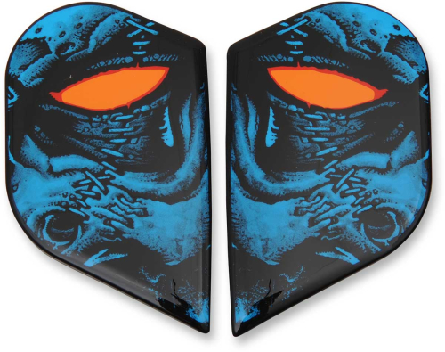 Icon - Icon Side Plates for Alliance GT Helmets ΓÇö Horror blue - 0133-0998