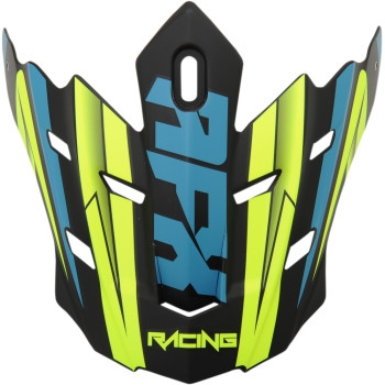 AFX - AFX Peak for FX-17 Helmets - Force Matte Black/Green/Blue - 0132-1174