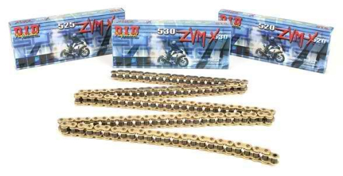 D.I.D - D.I.D 520 ZVMX Super Street X-Ring Chain - 130 Links - Gold - 520ZVMXG-130L