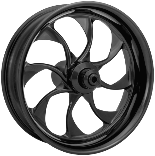 Xtreme Machine - Xtreme Machine Turbo Dual Disc Front Wheel - 18x3.5 - Black Anodize - 1204-7806R-XTR-B