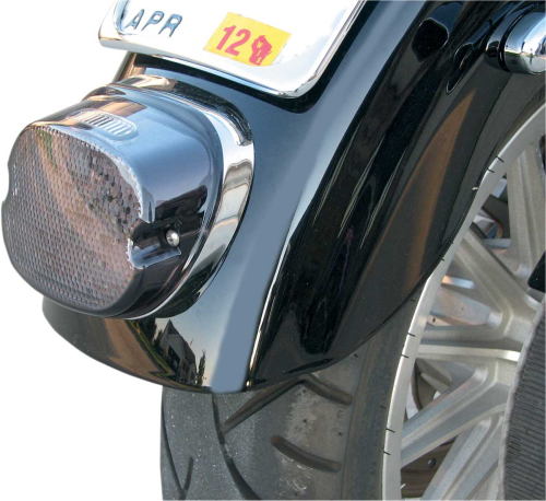 Drag Specialties - Drag Specialties LED Low-Profile Smoke Lens Taillight with Top Tag Light - L24-0436CMLED