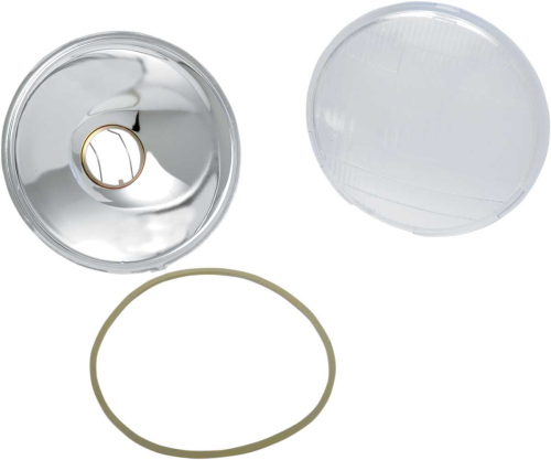 Drag Specialties - Drag Specialties Headlight Glass for Custom 6 1/2in Bottom-Mount Headlight Assembly - 20-0339-BX-LB1