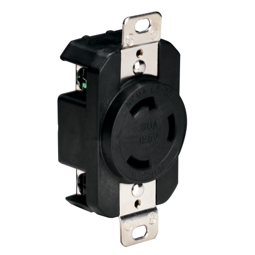Marinco - Marinco 305CRRB 125V 30Amp Locking Receptacle - Black