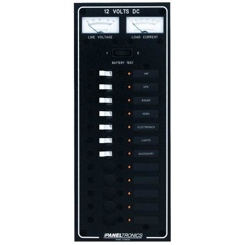 Paneltronics - Paneltronics Standard DC 12 Position Breaker Panel w/LEDs