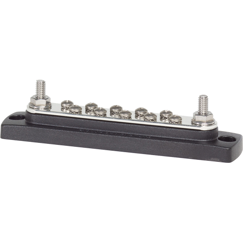 Blue Sea Systems - Blue Sea 2301 150AMP Common BusBar 10 x #8-32 Screw Terminal