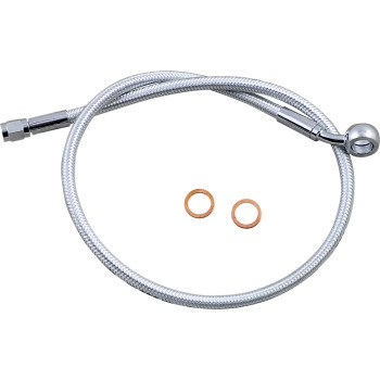 Magnum - Magnum Sterling Chromite II Designer Series ABS Front Upper Brake Line - 12mm.35deg. Banjo - 26in. - AS378126