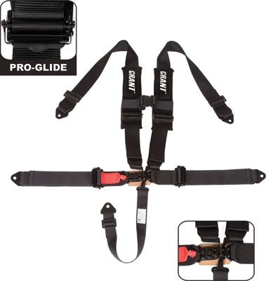 Grant - Grant Latch and Link Safety Harness - 5 Point with 3in. Straps and Pads - Black - 2115