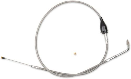 LA Choppers - LA Choppers Stainless Braided Idle Cable Kit - 18in.-20in. Ape Hangers - LA-8005ID19