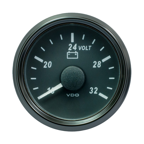 VDO - VDO SingleViu 52mm (2-1/16") Voltmeter f/24V Systems - 32V