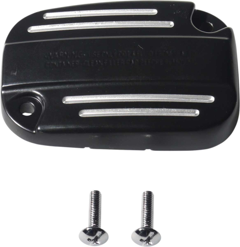 Drag Specialties - Drag Specialties Front Brake Master Cylinder Cover - Black - 0611-0190