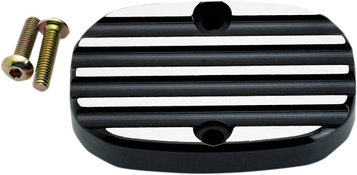 Joker Machine - Joker Machine Rear Brake Master Cylinder Cover - Finned - Black Anodized - 08-008B