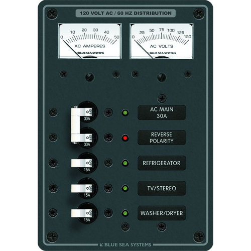 Blue Sea Systems - Blue Sea 8409 AC Main + 3 Positions - White