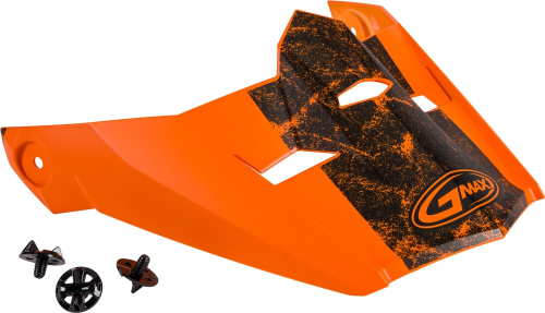 G-Max - G-Max Visor with Screws for MX-46 Dominant Helmets - Matte Orange/Black - Md-2XL - G046898