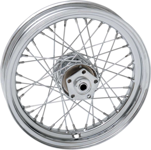 Drag Specialties - Drag Specialties Laced Chrome 40 Spoke 16x3 Front Wheel - 19076