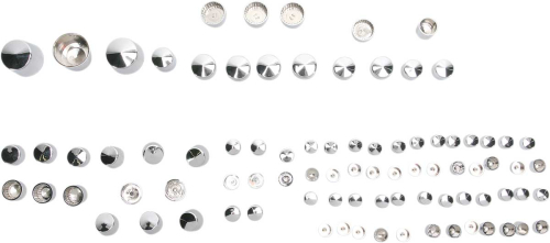 Drag Specialties - Drag Specialties Standard Bolt Cover Kit - Chrome - 352013