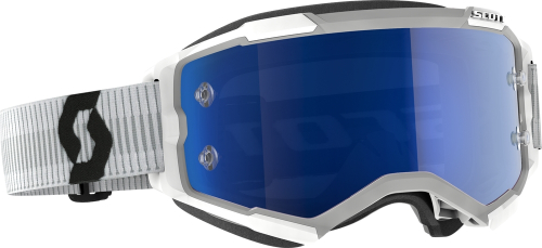 Scott USA - Scott USA Fury Goggles - 272828-0002349 - White / Blue Chrome Works Lens - OSFM