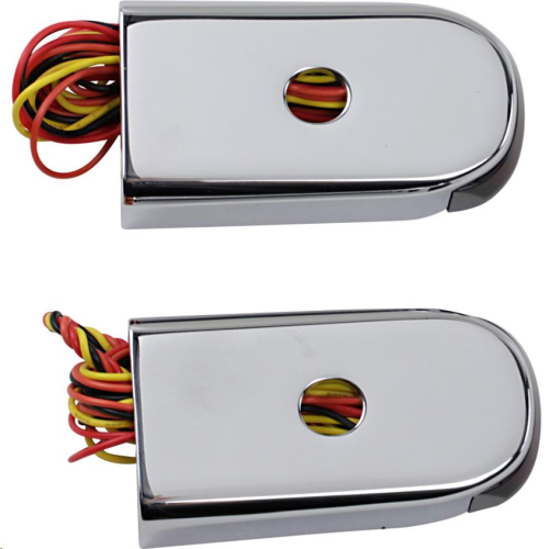 Alloy Art - Alloy Art Strut Mount LED Lights - Red Lens - Raw Finish - SSL-LG-3C