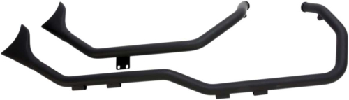 Paughco - Paughco 1 3/4in. Side-by-Side Upsweep Fishtail Exhaust System - Black - 7194SBSB