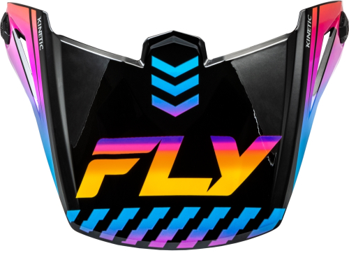 Fly Racing - Fly Racing Visor for Kinetic Menace Helmets - Black/Sunrise - F73-8668