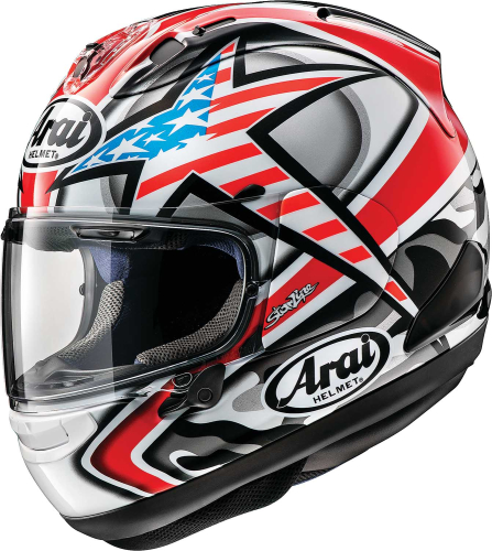 Arai Helmets - Arai Helmets Corsair-X Hayden Laguna Helmet - 0101-15925 - Red/Blue - X-Small
