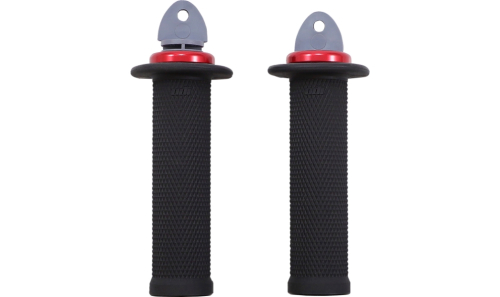 ODI - ODI Ruffian ATV/PWC Grips - Black/Red - J33RFB-R