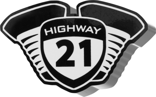 Highway 21 - Highway 21 Decals - 100pk - HWY 21 3 IN 100 PK