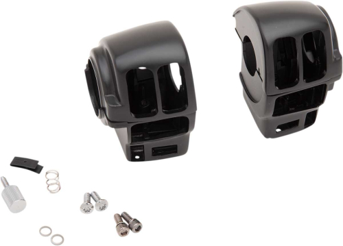Drag Specialties - Drag Specialties Switch Housing Kit - Matte Black - 0616-0355