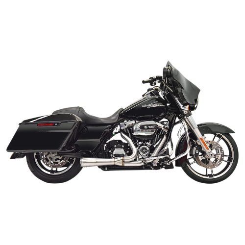 Bassani Manufacturing - Bassani Manufacturing Short Road Rage 2-Into-1 Exhaust System - Stainless Steel - 1F42SS