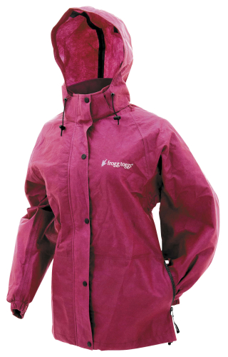 Frogg Toggs - Frogg Toggs Pro Action Womens Rain Jacket - PA63523-15-WLG - Cherry - Large