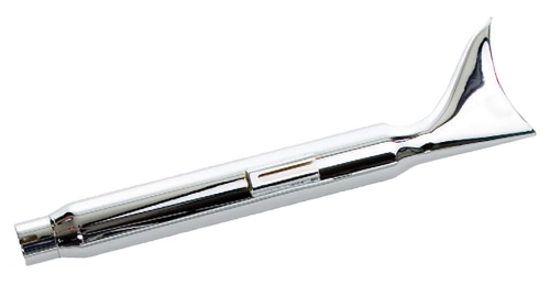 Paughco - Paughco 2 1/2in. Fishtail Muffler - 22.5in. - Right Mounting Slider - Chrome - 608S