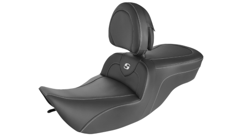 Saddlemen - Saddlemen Road Sofa CF Seat with Backrest - 897-06-185BR