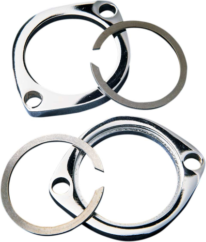 Drag Specialties - Drag Specialties Exhaust Flange Kit - Chrome - 74545-SC2