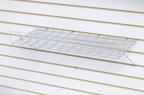 Tucker - Tucker 24in.L. x 12in.D. Metal Shelf for Slot - Chrome - SWEC/2412