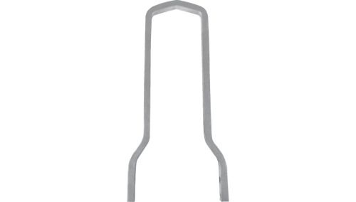 Drag Specialties - Drag Specialties Square Sissy Bar - Tall - 12.5in. - Chrome - 1501-0770