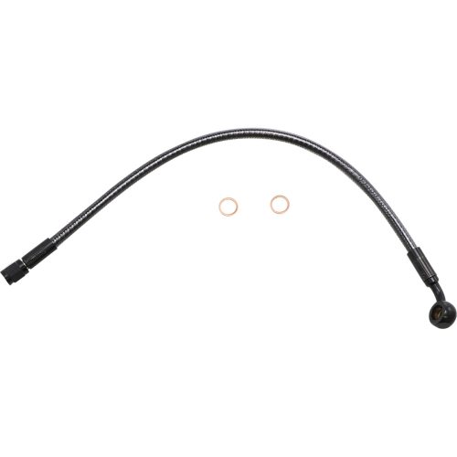 Magnum - Magnum Karbonfibr Designer Series ABS Front Upper Brake Line - 10mm,35deg. Banjo - 15in - 77115