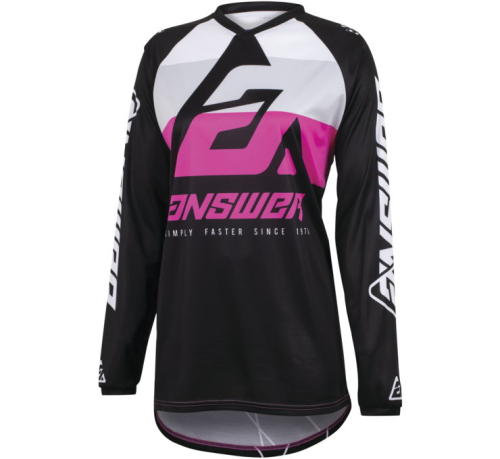 Answer - Answer Syncron CC Womens Jersey - 447331 - Black/White/Rhodamine - X-Small