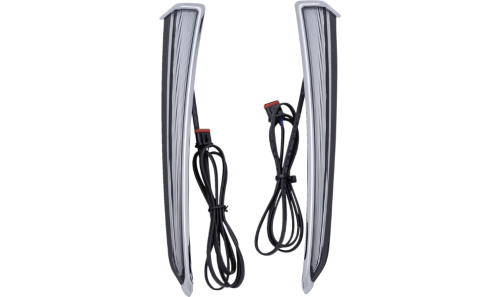 Ciro - Ciro Fang Lower Fairing Lights - Chrome - 45800