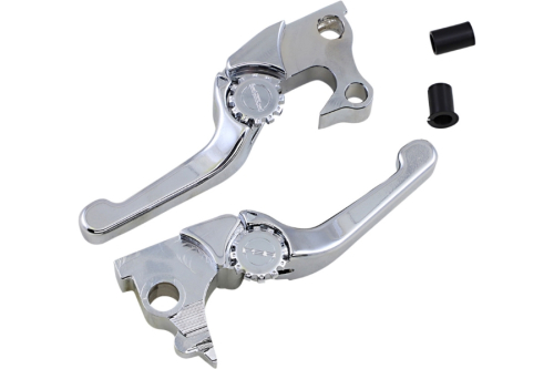 Powerstands Racing - Powerstands Racing Anthem Shorty Lever Set - Chrome - 12-01655-20