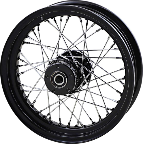 Drag Specialties - Drag Specialties Replacement Rear Laced Wheel - 16in. x 3in. - Gloss Black - 0204-0572