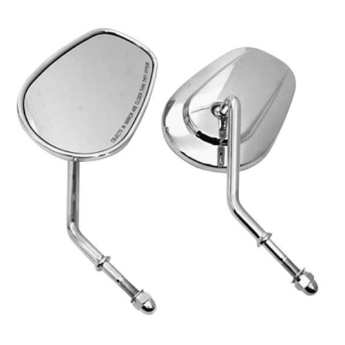 Bikers Choice - Bikers Choice Tapered Short Stem Mirror - Chrome - 482008