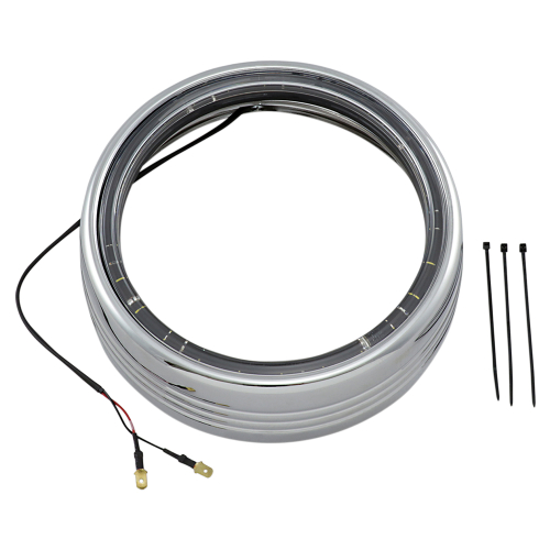 Kuryakyn - Kuryakyn 7in. LED Halo Trim Ring for Headlight - Chrome - 7785